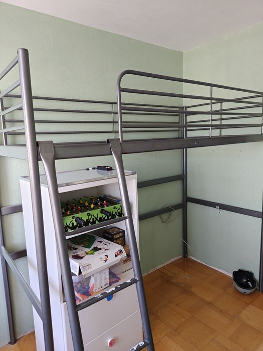 Łóżko piętrowe metalowe ikea