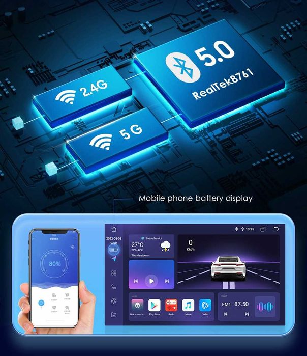 CarPlay Radio RDS DAB Android WiFi 4G USB GPS MP4 VW Passat B6 B7 CC