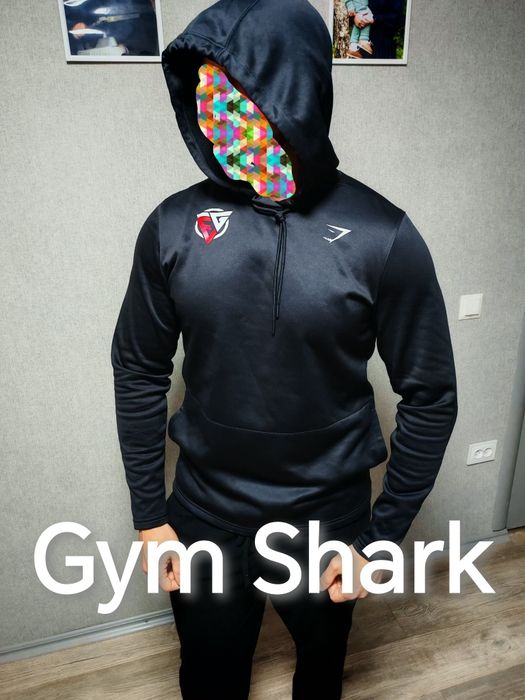 Gym Shark спортивна спортивная кофта олімпійка худі куртка реглан