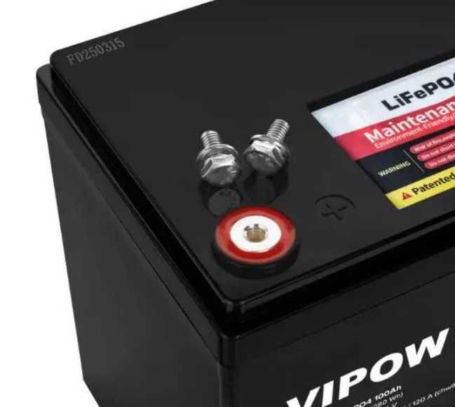 Акумулятор LiFePo4 Vipow 100 ah /Фосфатний  Залізо аккумулятор