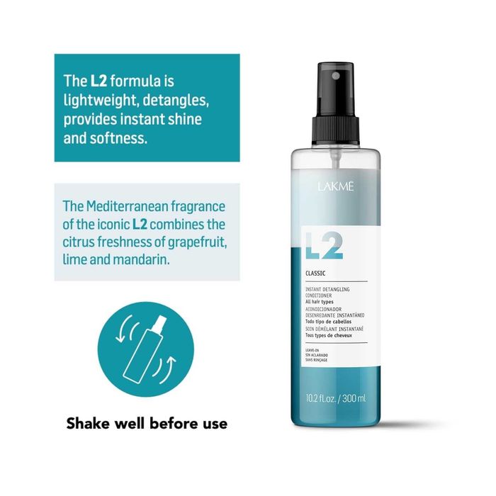Lakme Lak-2 L2 hair Conditioner 300мл двофазний кондиціонер незмивний