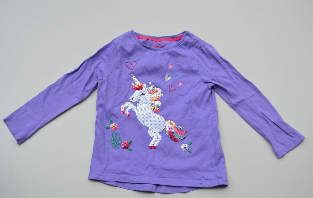 Bluzka z jednorożcem cekinami F&F 2-3 lata