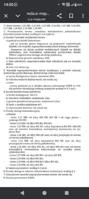 Działka budowlana w Redzie 400m2