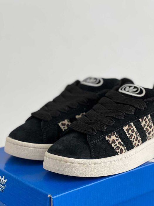 Женские кроссовки Adidas Campus 00s Black Leopard. Размеры 36-41