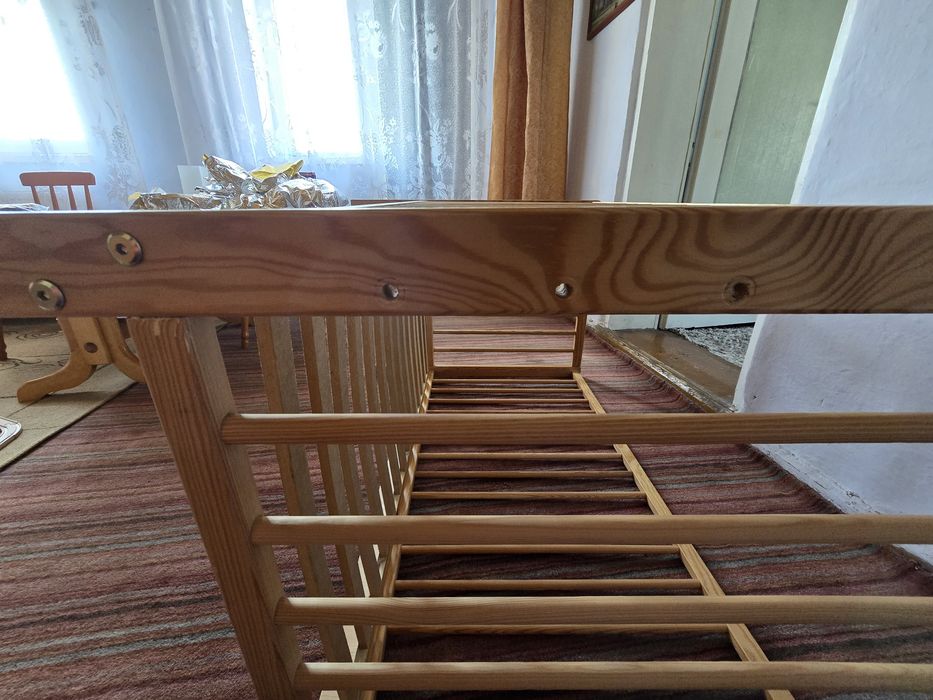 Łóżeczko dziecięce drewniane  120x60.