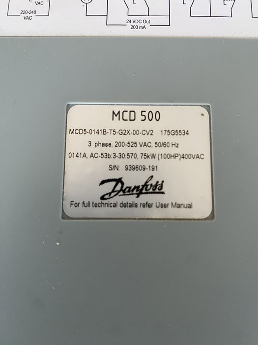 Nowy Danfoss MCD 75kW softstart falownik Vat gwarancja serwis