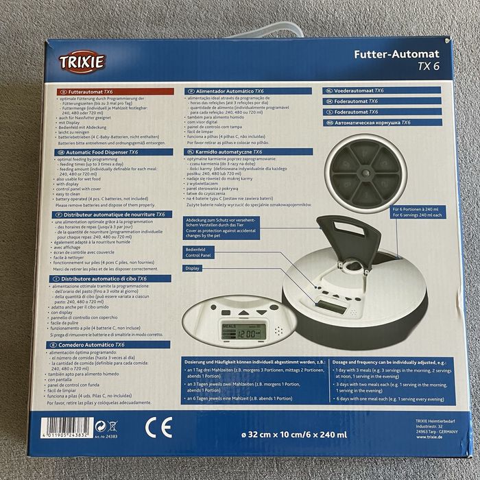 Comedouro automático Trixie TX6