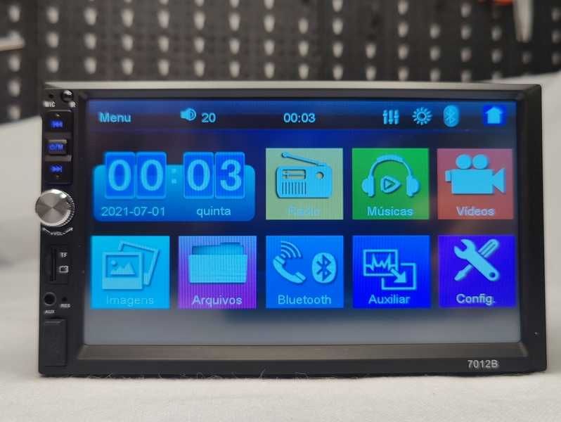 Rádio 2 DIN 7 Oferta Câmara - Bluetooth USB Micro SD - PORTES Grátis