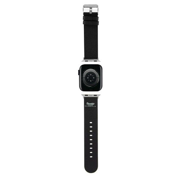 Pasek Hello Kitty Heads i Bows Pattern na Apple Watch 38/40/41mm - czarny