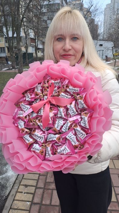 Букет з цукерок до свята