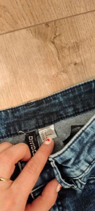 Jeansy rurki niebieskie