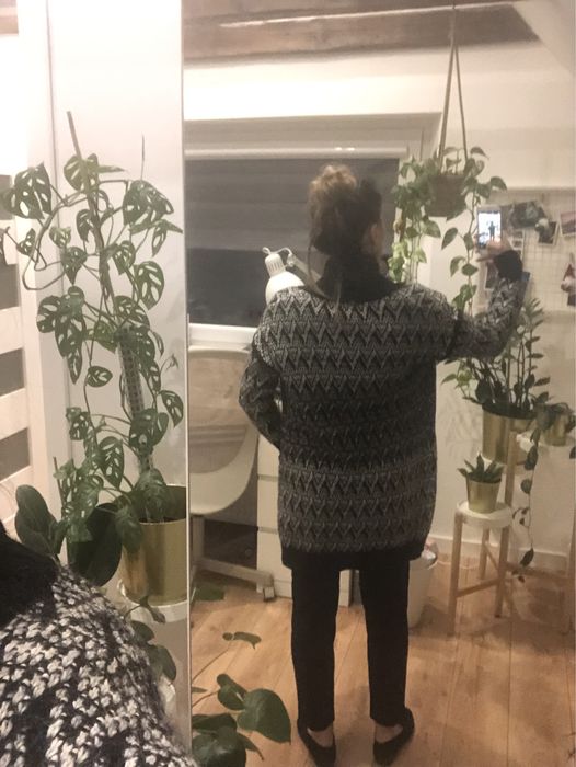 Cynthia Rowley sweter 25% wełna 25% alpaka S