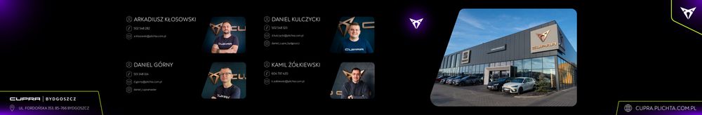 Plichta Cupra Bydgoszcz top banner