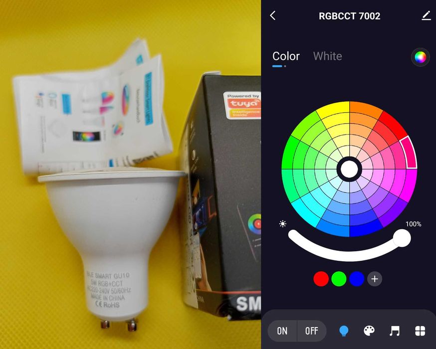 Розумна лампа WI-FI Bluetooth E27 GU10 E14