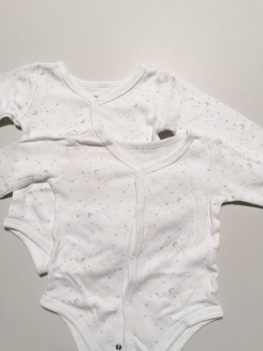 Bodies Brancos com Estrelas de Bebé