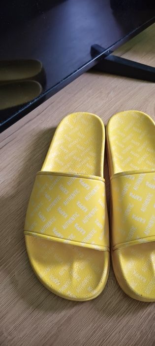Klapki damskie gruba podeszwa Kappa żółte 41