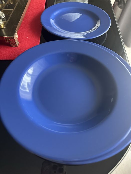Conjunto 18 peças de Refeição Cerâmica Azul