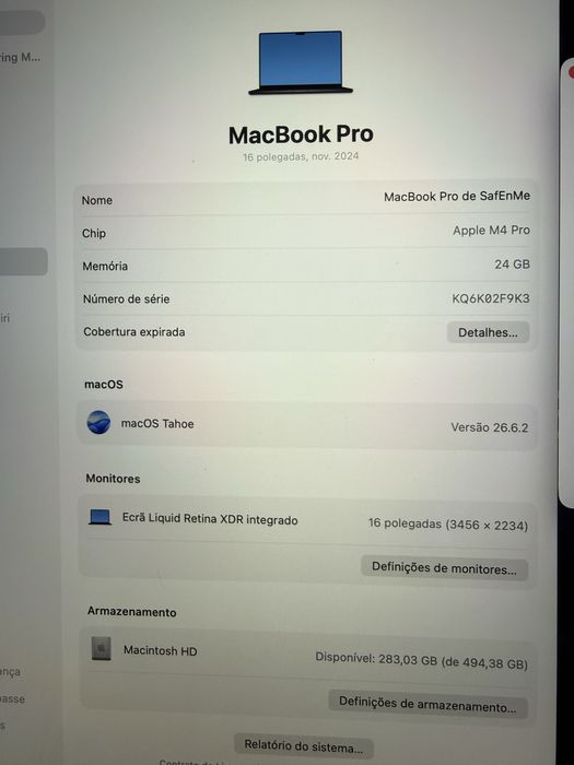 Macbook Pro 16” M4