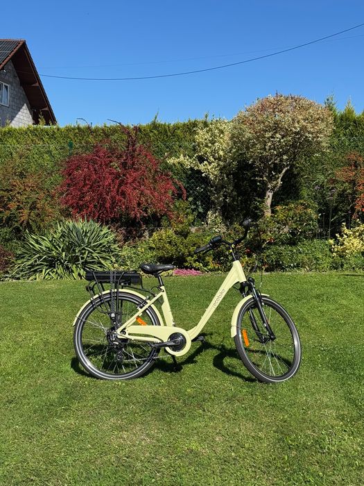 Rower elektryczny ecobike traffic beige