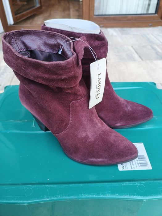 Nowe buty Lasocki r37 bordowe