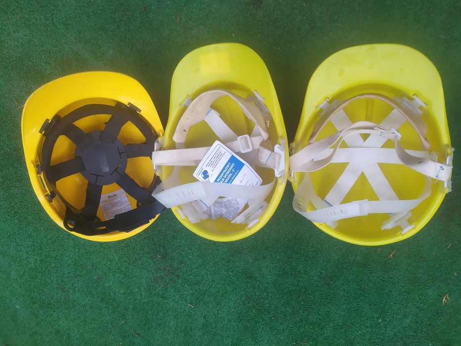 Kask, Hełm Ochronny dla Budowlańców, drwali 53- 66cm Żółty