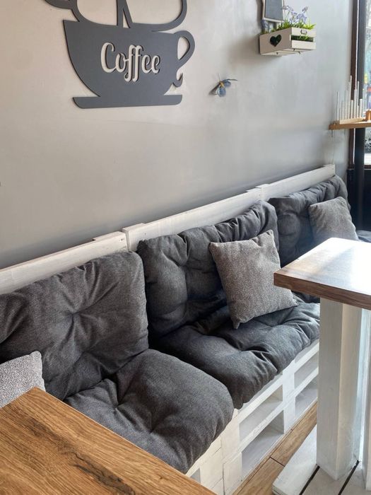 Подушки на уличную садовую мебель дачу беседку качель поддон кафе