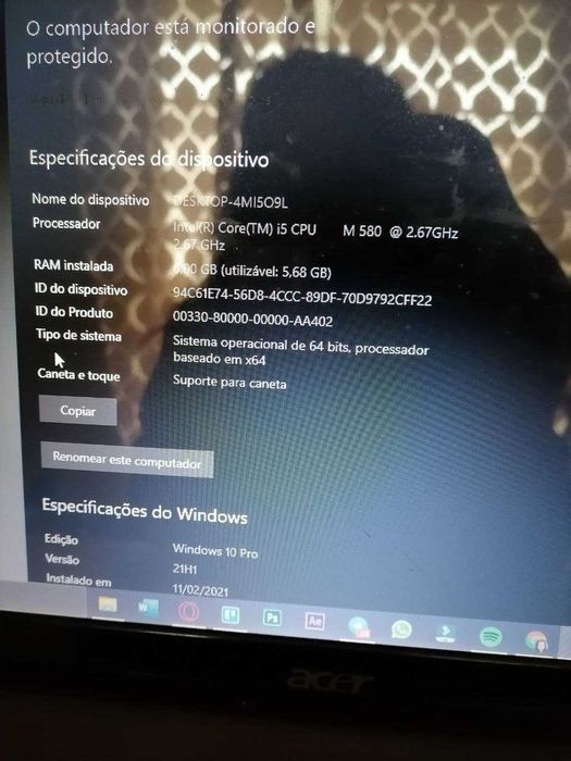 Desktop Design/Gaming p/ Peças (i5 + GTX 1050 Ti + 8GB RAM)
