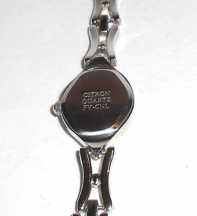 Citron Quartz Ladies Oval Shaped Blue Dial Wrist Watch