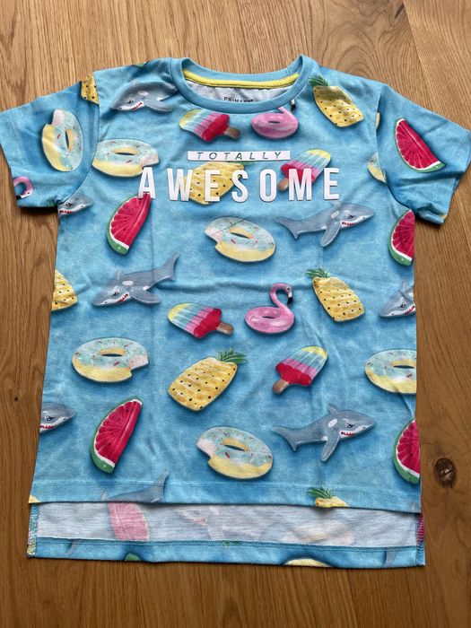 T-shirt Primark 7-8 lat r. 128 modny chłopiec lato