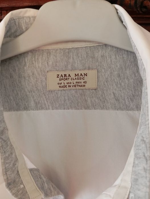 Camisa puro algodão L Zara