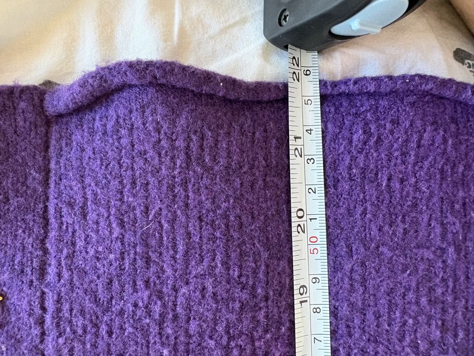 Fioletowy kardigan z domieszką wełny Medicine XS oversize