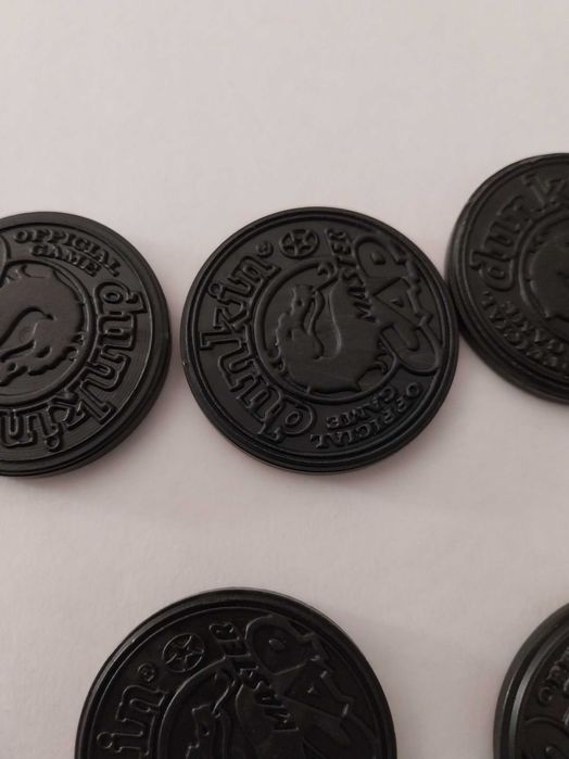 Lote 5 Master Cap Plastic Slammers, Dunkin, raros e colecionáveis