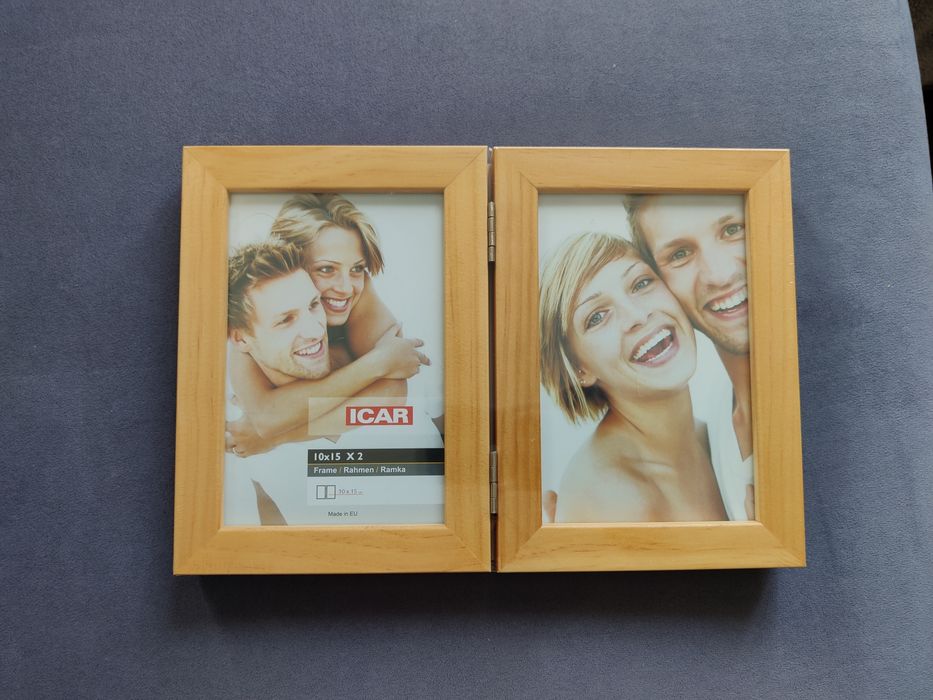 Podwójna ramka na zdjęcia Icar 10x15 Nowa