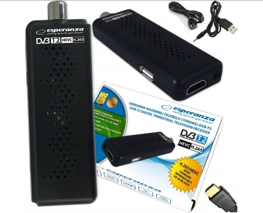 Dekoder Tuner do TV  Esperanza TV DVB-T2