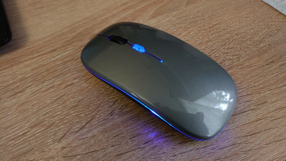 Бездротова акумуляторна RGB мишка беспроводная, Bluetooth 5.2WiFi 2.4