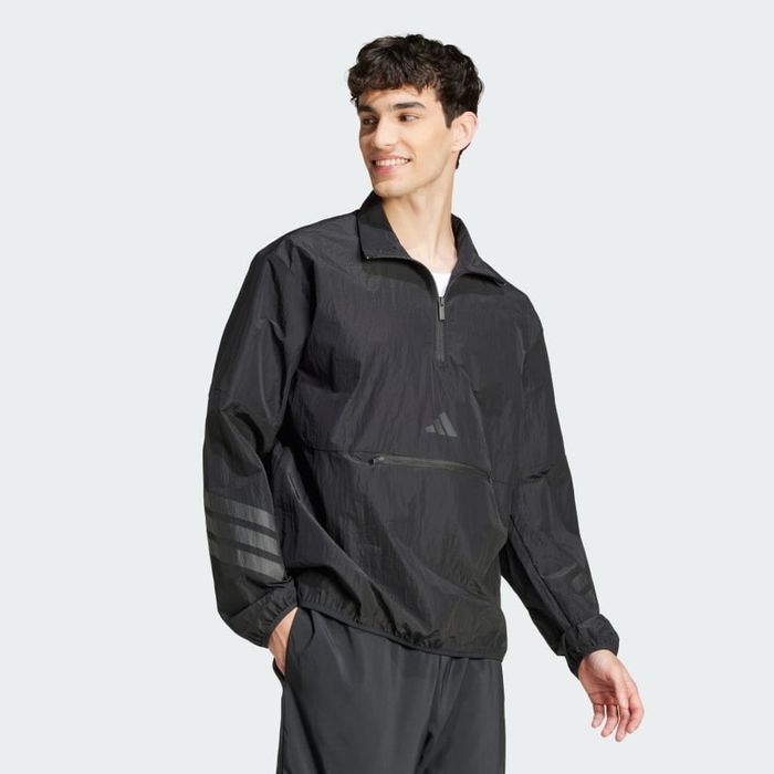 Нова чорна вітровка анорак adidas future icons Wind.RDY JI8778 XL