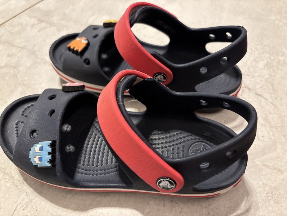 Crocs sandaly dzieciece granatowo czerwone c13