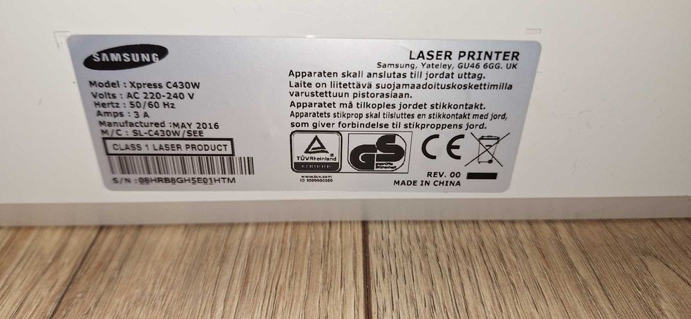 Kolorowa drukarka laserowa SAMSUNG WiFi