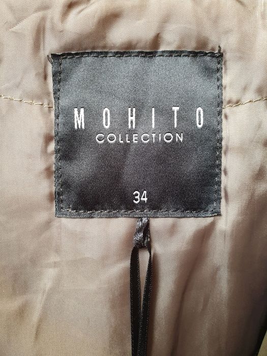 Parka khaki z kapturem z futerkiem