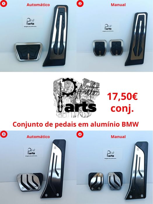 Conjunto jogo de pedais BMW