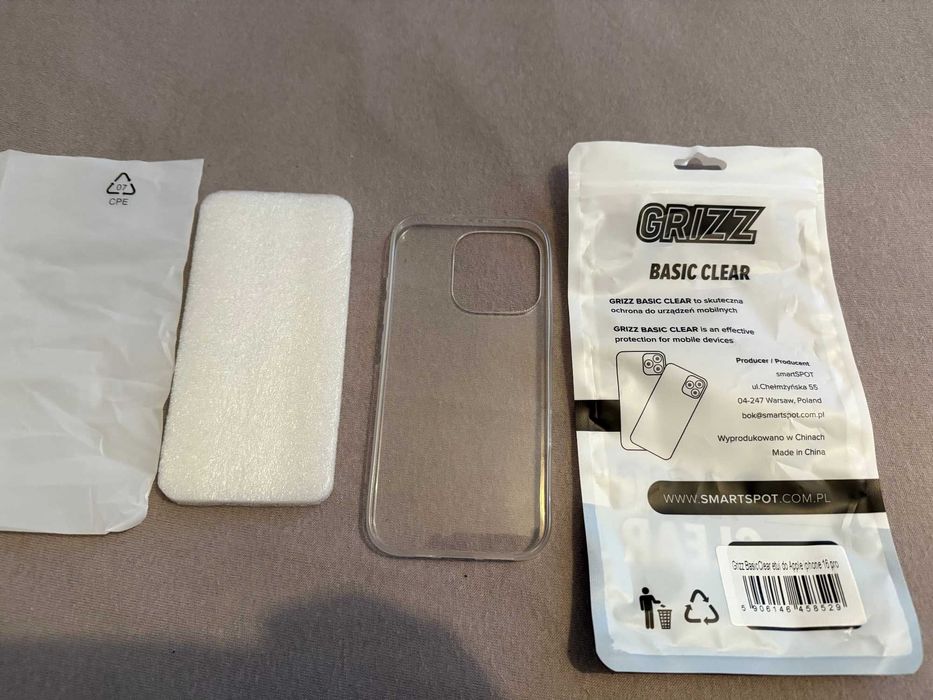 iPhone 16 PRO etui basic plecki silikonowe miękkie przezroczyste nowe