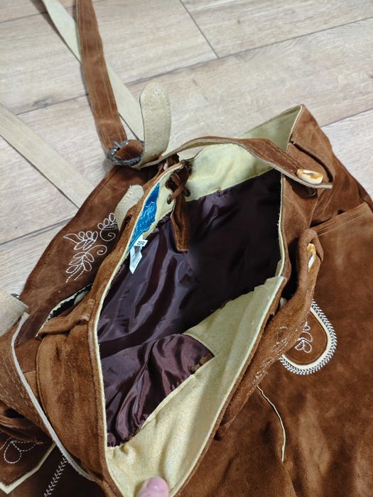 hans 50 р w 33 / 34 L шорти шкіряні коричневі баварські октоберфест