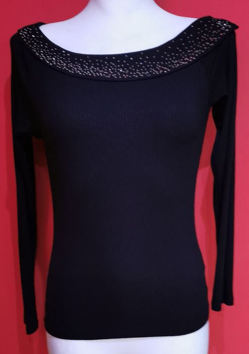 Bluzka bluzeczka hiszpanka dekold cekiny