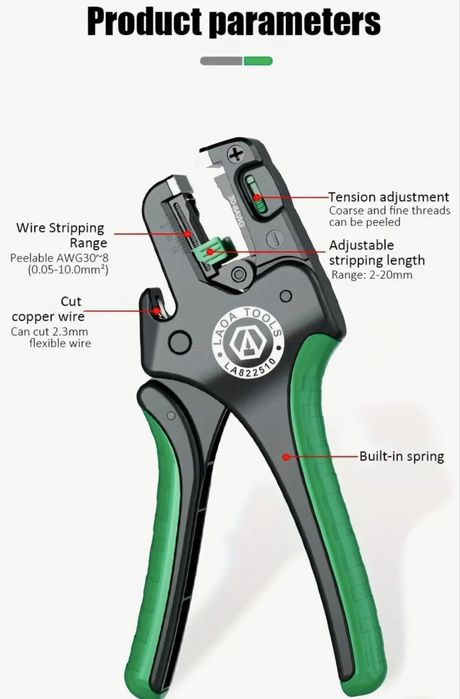 Alicate de descarnar fio frontal