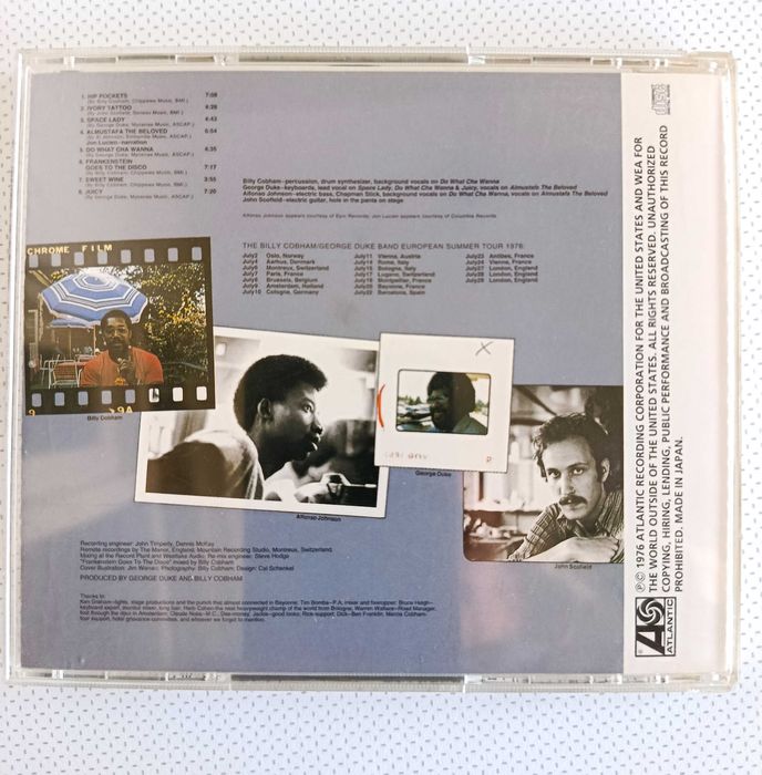 THE BILLY COBHAM - George Duke Band / "Live"  On Tour In Europe