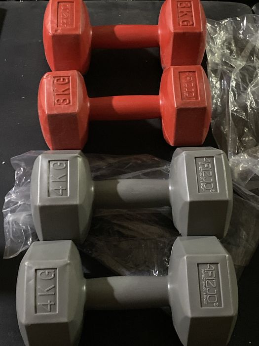 Zrstaw cieżarków bitumicznych 2x3kg plus 2x4kg