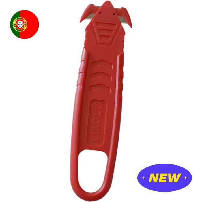 Safety Box Cutter Opener Knife - Retractable Blade, Ergonomic Handle
