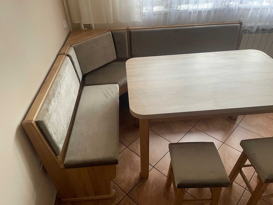 Ławka drewniana dębową