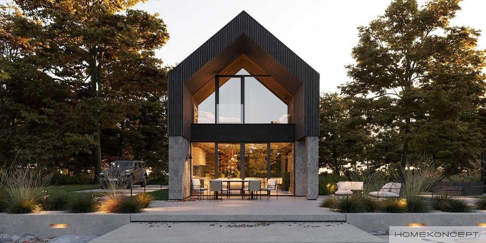 Dom całoroczny, dom szkieletowy drewniany, dom energooszczędny