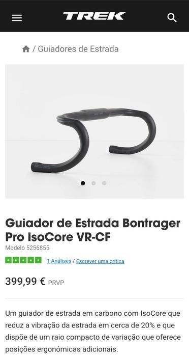 Guiador Bontrager Pro isocore VR-CF Carbono